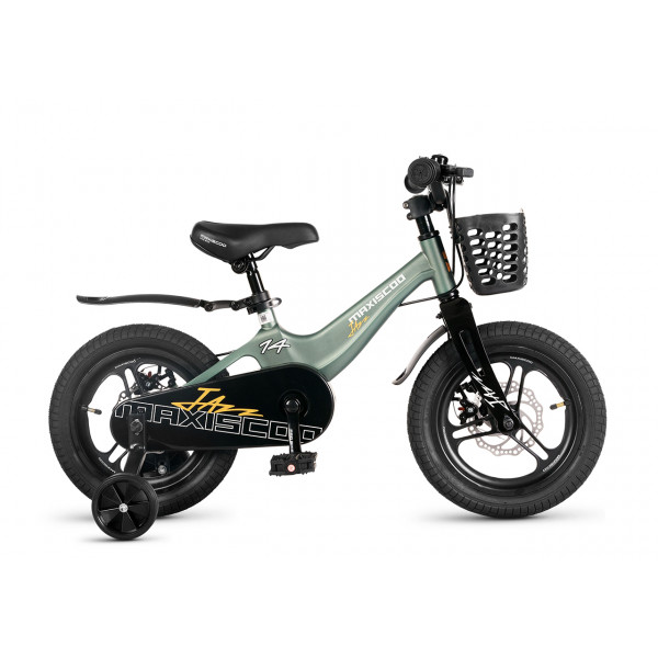 Детский велосипед MAXISCOO JAZZ 14 Pro Зеленый матовый (2026) -  MSC-J1454P 