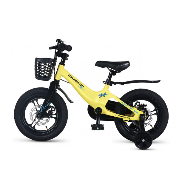 Детский велосипед MAXISCOO JAZZ 14 Pro Желтый Матовый (2024) - MSC-J1455P