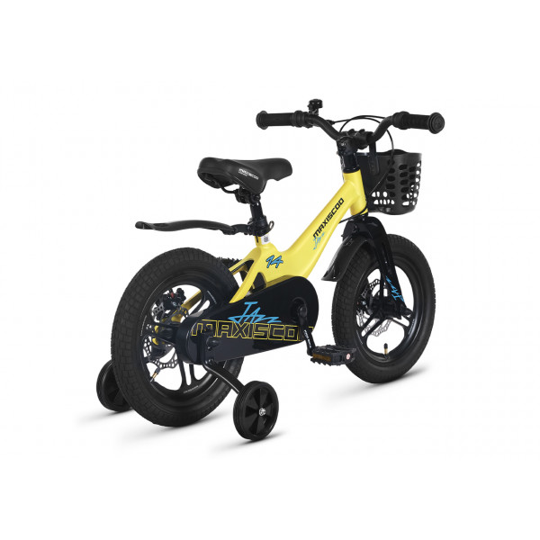 Детский велосипед MAXISCOO JAZZ 14 Pro Желтый Матовый (2024) - MSC-J1455P