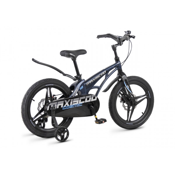 Детский велосипед MAXISCOO Cosmic Делюкс 18", Синий Матовый (2026) - MSC-C1852D