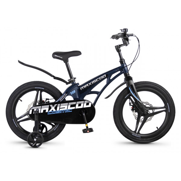 Детский велосипед MAXISCOO Cosmic Делюкс 18", Синий Матовый (2026) - MSC-C1852D
