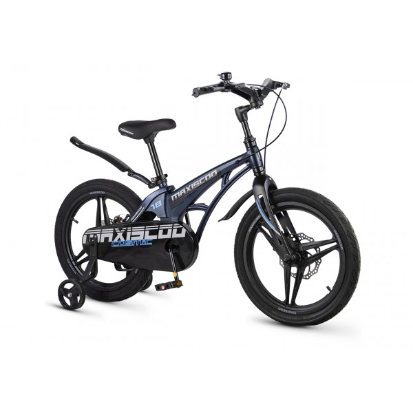 Детский велосипед MAXISCOO Cosmic Делюкс 18", Синий Матовый (2026) - MSC-C1852D