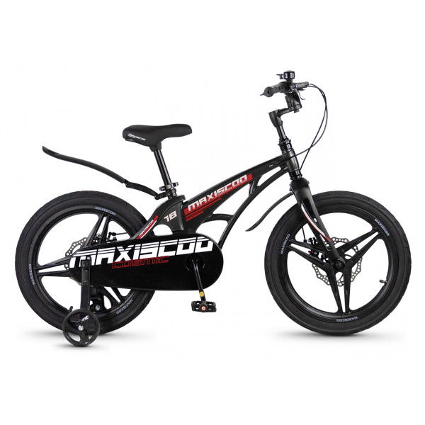 Детский велосипед MAXISCOO Cosmic Делюкс 18", Чёрный (2026) - MSC-C1853D