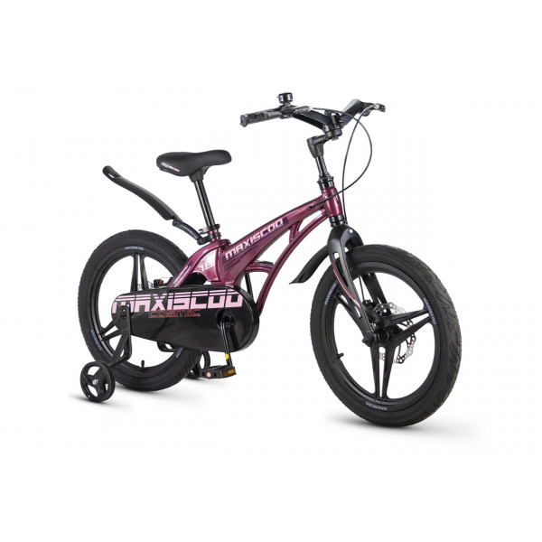 Детский велосипед MAXISCOO Cosmic Делюкс 18", Розовый Глянцевый (2026) - MSC-C1856D