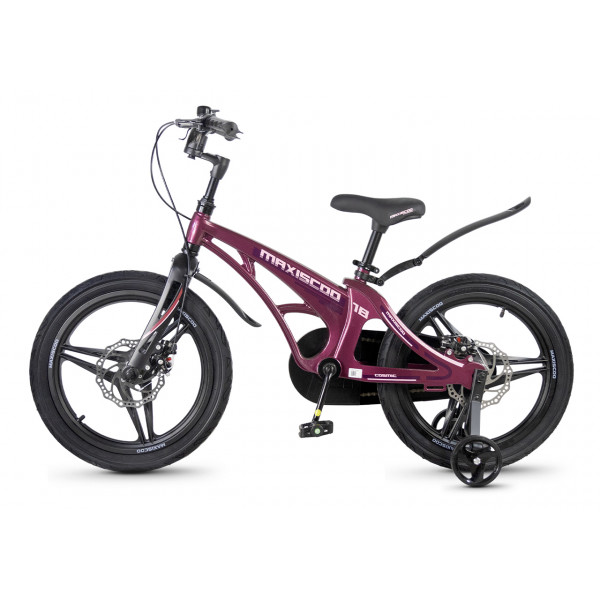 Детский велосипед MAXISCOO Cosmic Делюкс 18", Розовый Глянцевый (2026) - MSC-C1856D