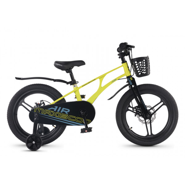Детский велосипед Maxiscoo Air Deluxe PRO 18", Желтый Матовый (2026) - MSC-A1857P