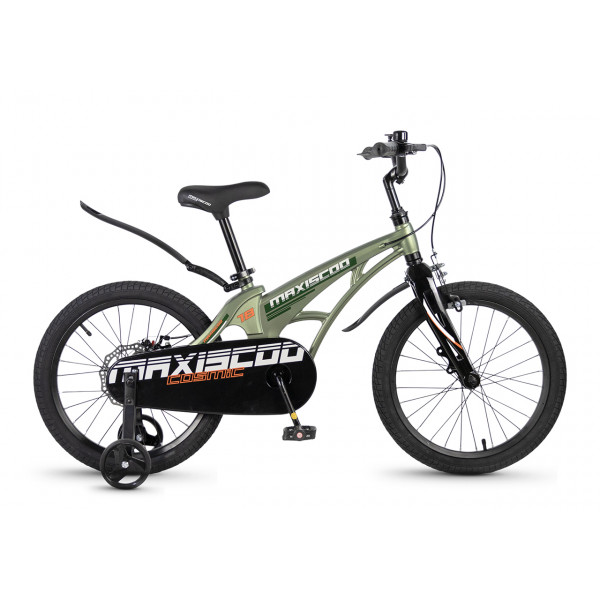 Детский велосипед Maxiscoo Cosmic Standart, 18", Зелёный Матовый (2026) - MSC-C1851