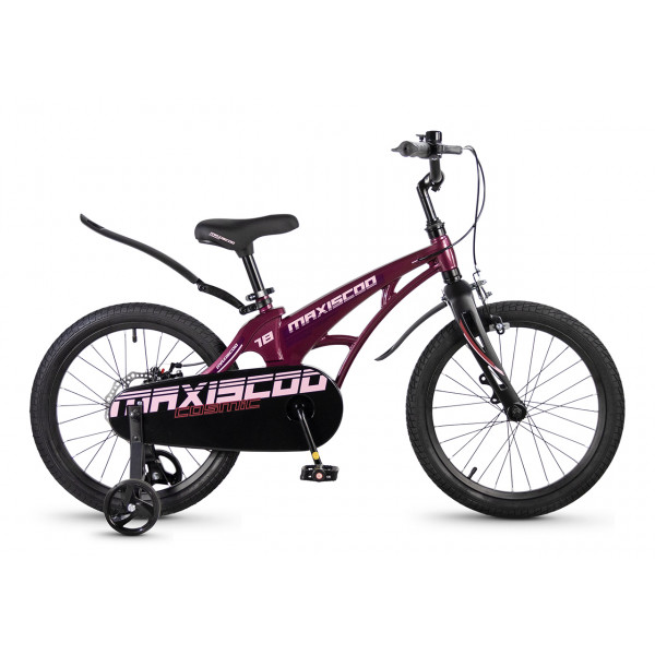 Детский велосипед Maxiscoo Cosmic Standart 18", Розовый (2026) - MSC-C1856B